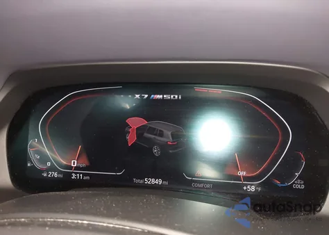 2022 BMW X7 M50I from USA, damaged, VIN 5UXCX6C03N9J68840